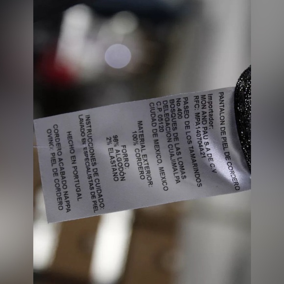 Nwt Mon&Pau Womens Leather Straight Leg Pants Silver Limited Edition XXS - Picture 6 of 7